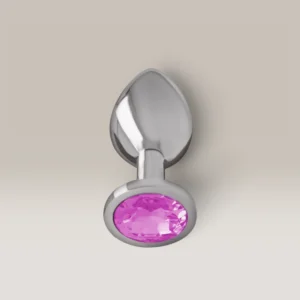 Pink Crystal – Aluminium Anal Plug